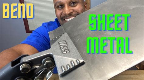 how to bend sheet metal without a brake|folding sheet metal at home.